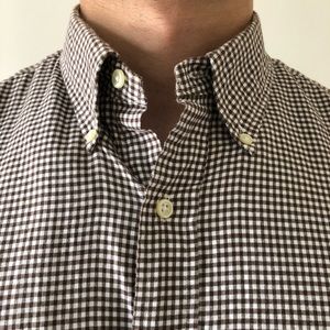Brown Polo Button Up